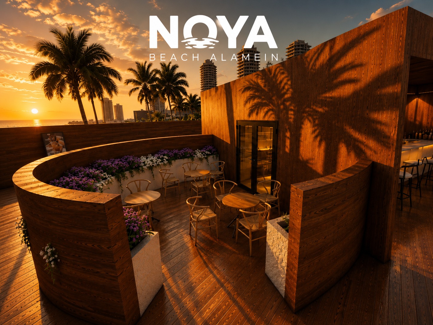 Noya Beach cabana seating